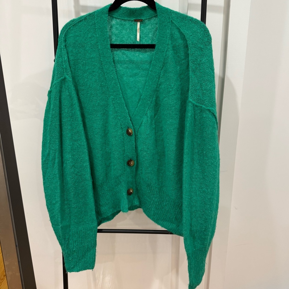 Free People Oversized Alpaca Cardigan